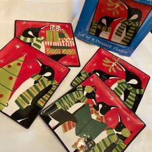 Certified International Penguin Salad Plates